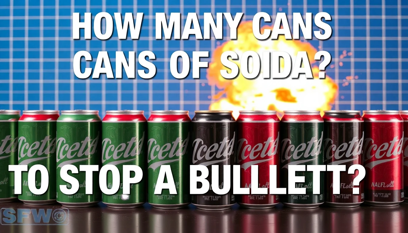 How Many Cans Of Soda To Stop A Bullet?